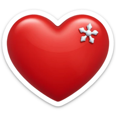 corazon navideño sticker