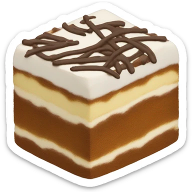 Tiramisu cake sticker