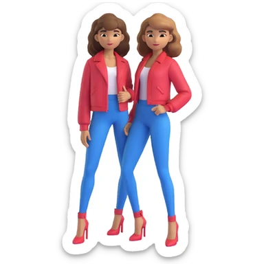 Zendaya as a 3D character in a classic 3D illustration style, wearing a stylish outfit, with realistic hair and a confident pose sticker