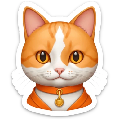 Adorable cat ready to travel china sticker