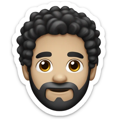 Black hair, Puerto Rican white skin ,   sticker