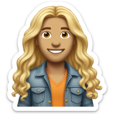 shakira but a man sticker