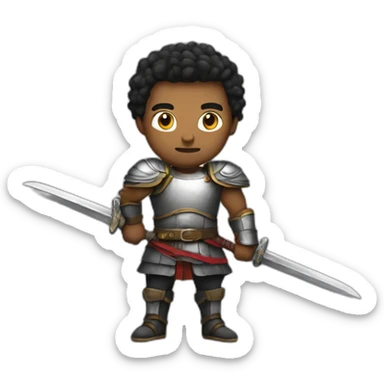 strong swordman sticker