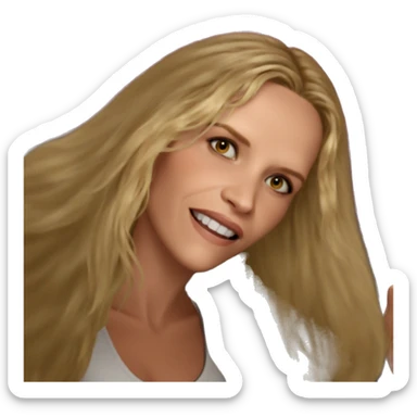 blonde girl portrait alone sticker