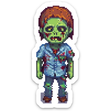  a zombie sticker