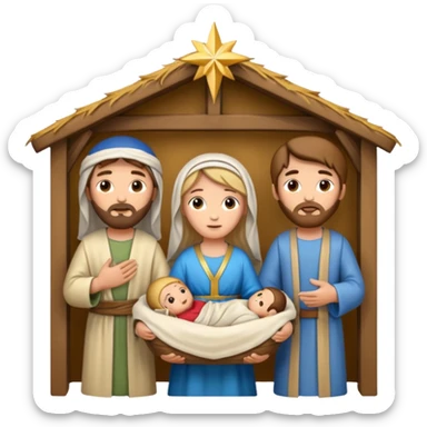 jesus mary joseph sticker