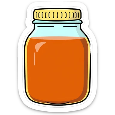 jar of kombucha sticker