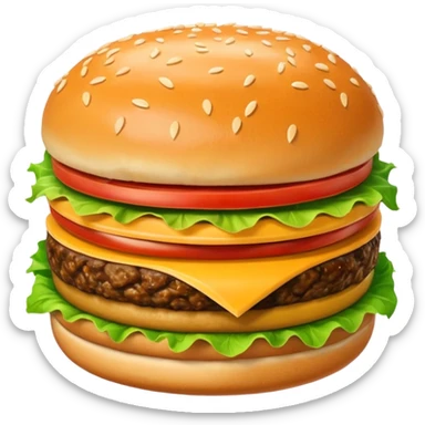 generate me a krabby patty from spongebob png sticker