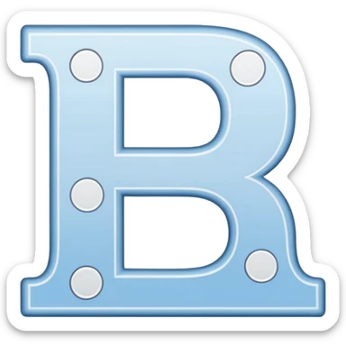 The letter D and Combine the letter i. Combine it like this: The line of the letter i will be the straight line of the letter D on the left, so it will be joint, and there will be a dot on this line, at which point you will complete the letter i. sticker