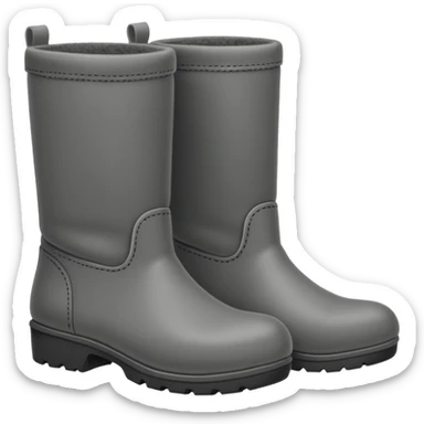 Russian felt boots made from felted wool sticker