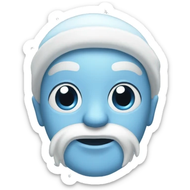 Light blue Christmas  sticker