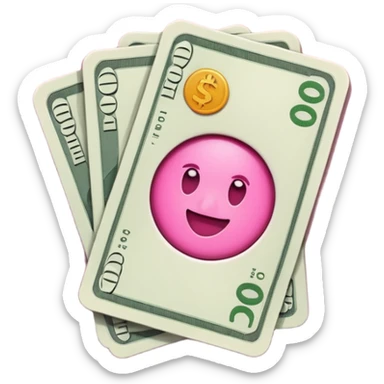 cash flay pink sticker
