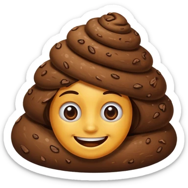 🥰 + 💩 sticker