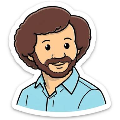 bob ross sticker