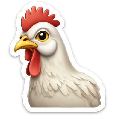 Preppy chicken sticker