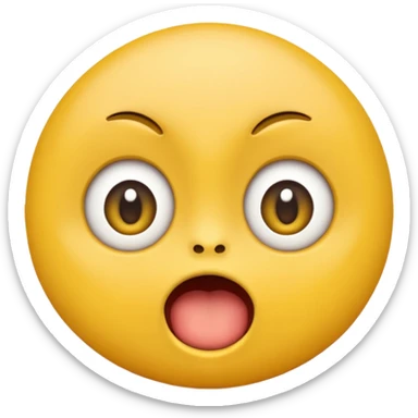 Emoji with hungry sticker