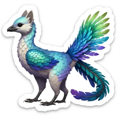 Modern Realistic Rare Fantasy Vernid-Trico-species by LiLaiRa full body sticker