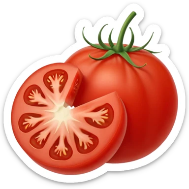 tomato slice sticker