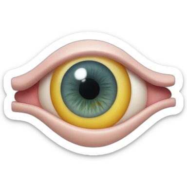 anatomy eye scheme sticker
