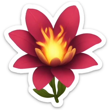fire flower2 sticker