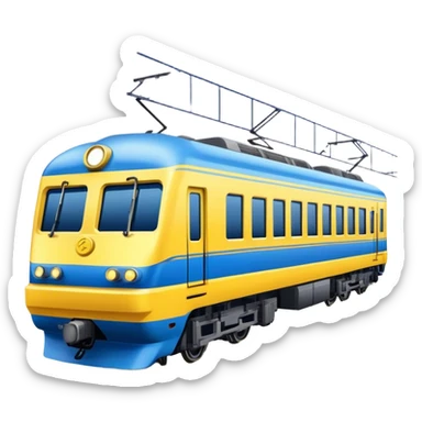 Passenger Train - New Intercity Fleet (Mariyung) (Model Year: 2023) (Iconic Colour: Blue and yellow) sticker