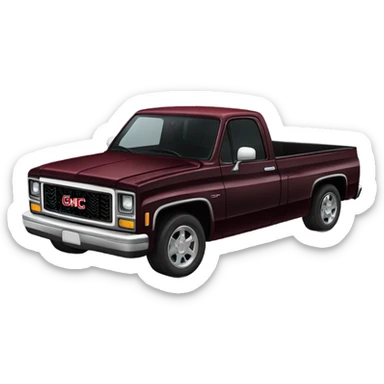 Gothic pickup truck gmc blood 4 door sticker