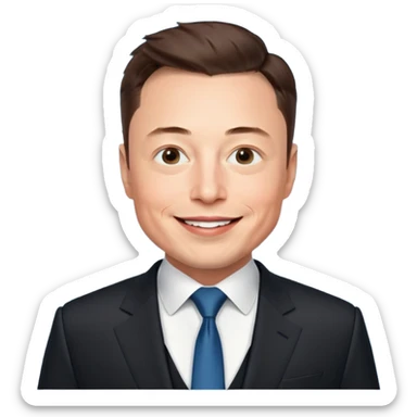 Twitter and Elon Musk sticker