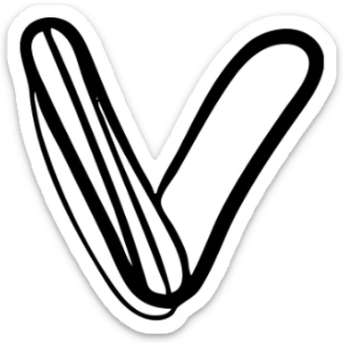 Valorant logo with the letter V sticker
