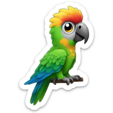 party parrot but elevated sticker