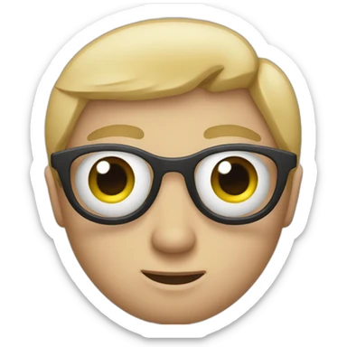 a person with five eyes sticker