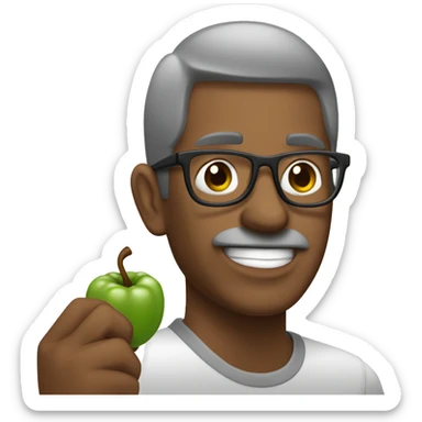 antropologo culturista sujetando una barra de pesas sticker