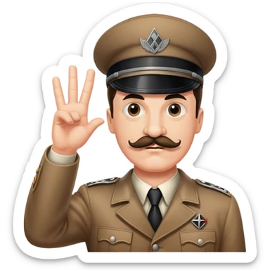 Hitler salute  sticker