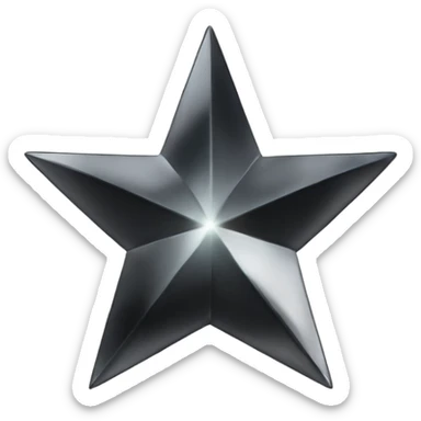 black diamond chrome four-point star diamond diamondfour-point star sticker