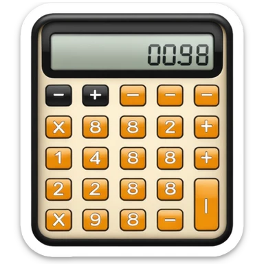 calculator digital  sticker