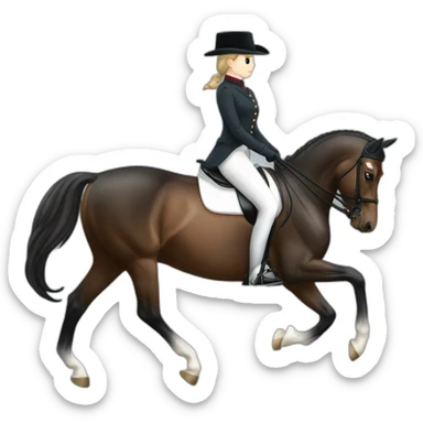 Britt dekker riding dressage sticker