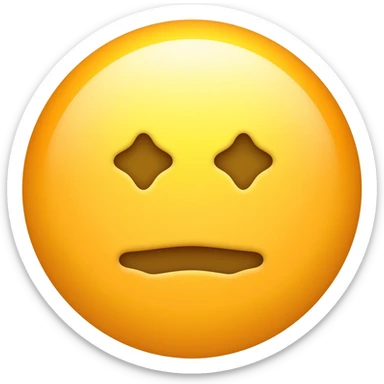 Bostezo emoji amarillo sticker