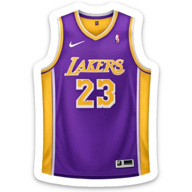 los angeles lakers jersey sticker