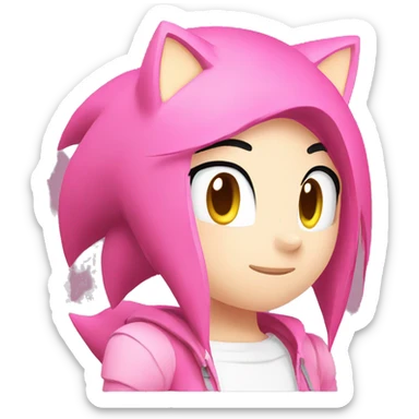 Amy Rose sonic sticker