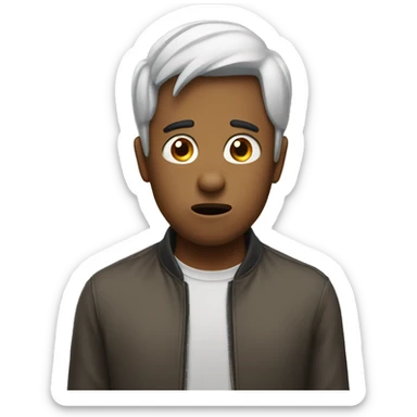 Confused speechless sticker