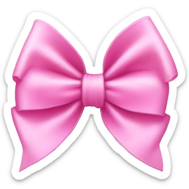 Pink bow sticker