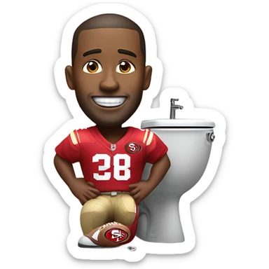 Skibidi toilet 49ers sticker