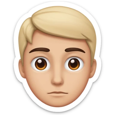 Someone side eyeing sticker