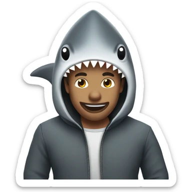 Make me a devious shark sticker