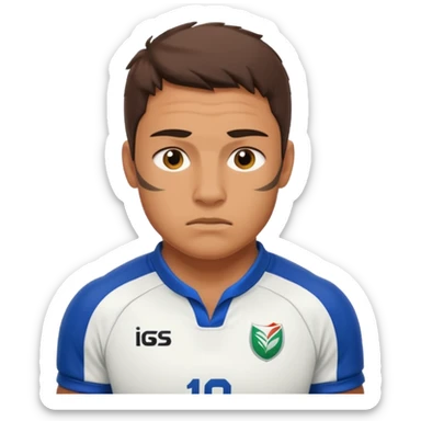 Rugby player sticker