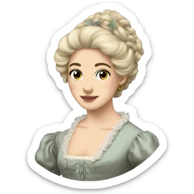 Regency era aesthetic sticker