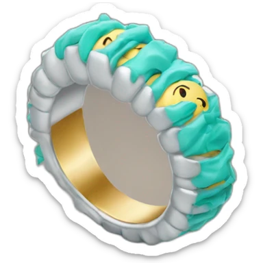 Bague pour les main sur les dent sticker