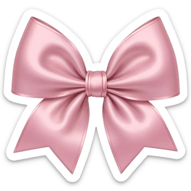 Light Pink bow sticker