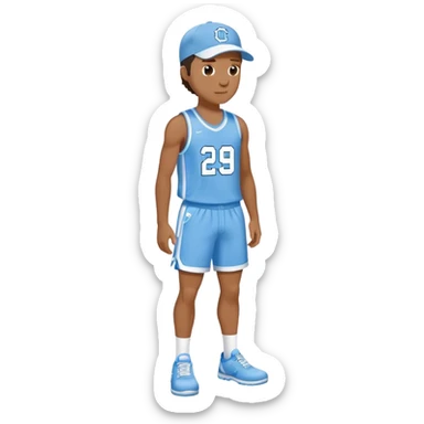unc chapel hill basketball mascot sticker