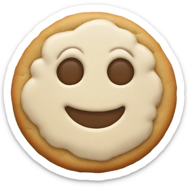 Beige asthetic christmas Cookie  sticker