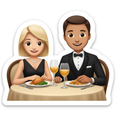 dinner date sticker